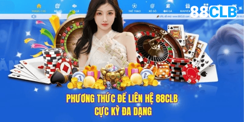 Cách liên hệ 88CLB đa dạng phương thức