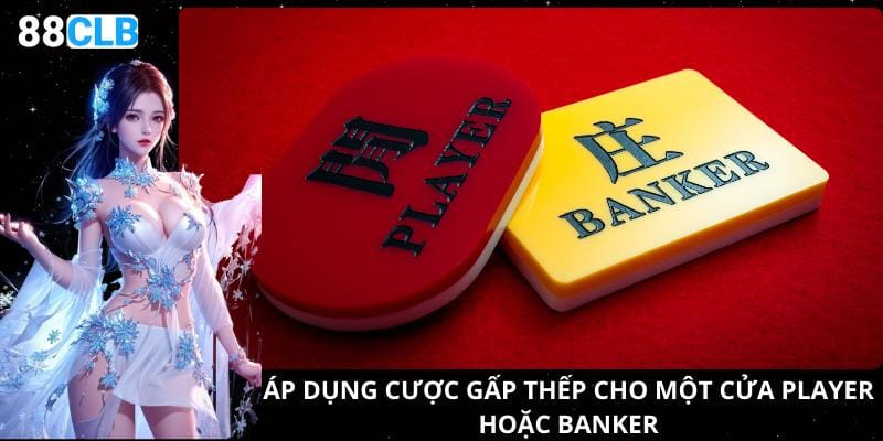 Áp dụng cược gấp thếp cho một cửa Player hoặc Banker